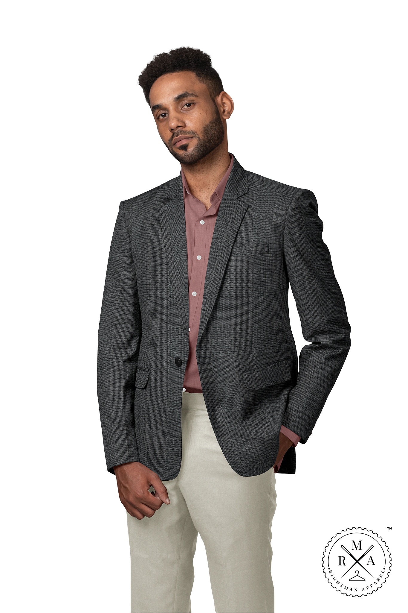 Mens dark 2025 gray blazer